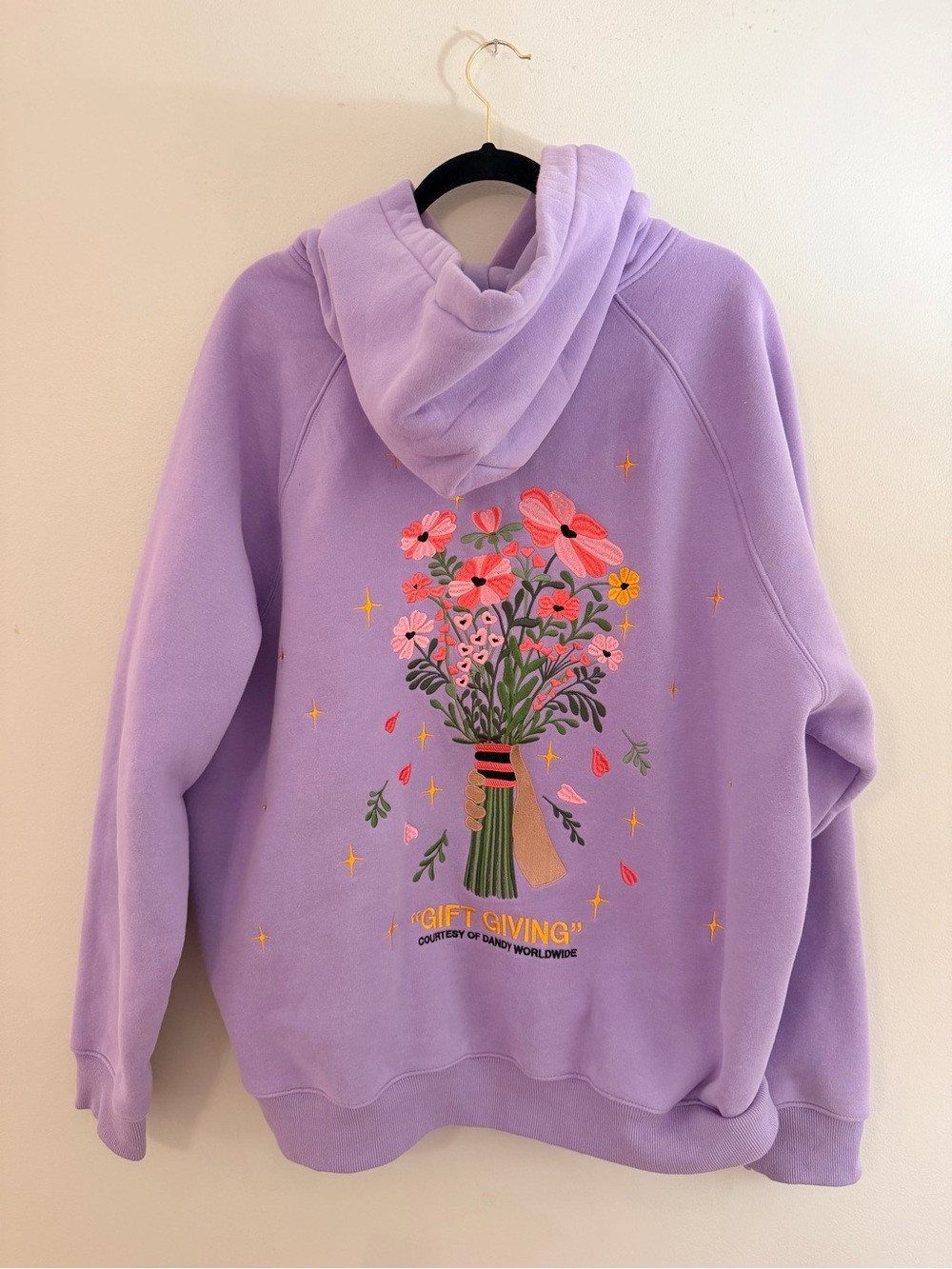 Dandy Worldwide Gift Giving Hoodie - Lavender - Picture 3 of 4